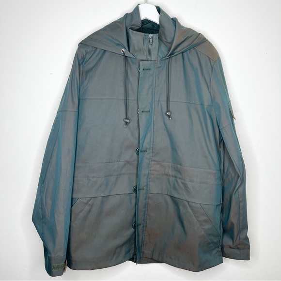 NWT Tyler Boe Green Hooded Jacket Size Medium - Picture 1 of 14